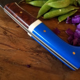 NORA #1250 - CPM-M4 Chef - Ironwood & Blue G10