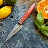 NORA #1263 - 3.5 Inch Paring - Chef of the F*cking Year (Pink Curly maple)