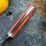 NORA #1263 - 3.5 Inch Paring - Chef of the F*cking Year (Pink Curly maple)