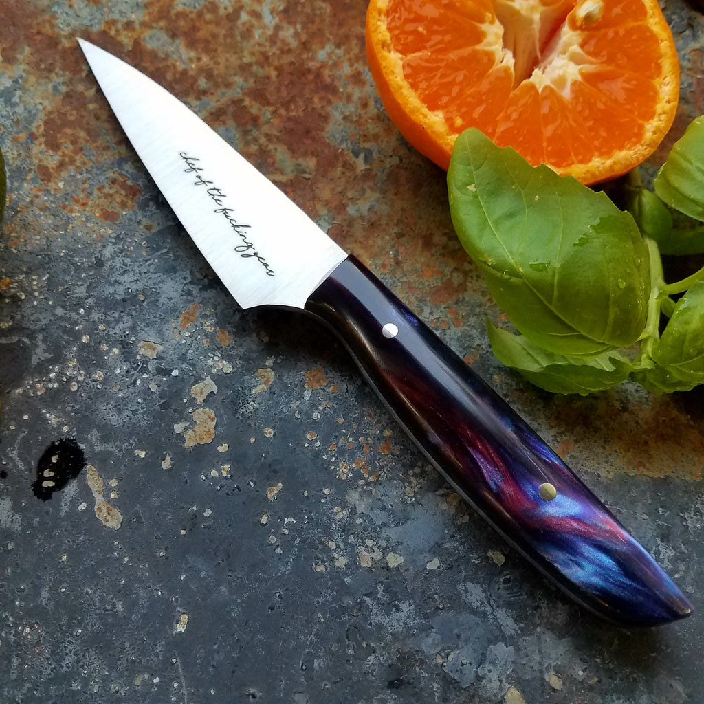 NORA #1262 - 3.5 Inch Paring - Chef of the F*cking Year (Purple Haze)