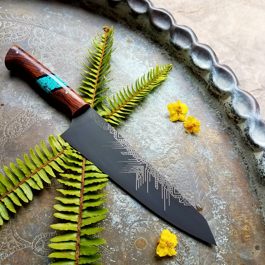 NORA #1292 - CPM-M4 8 Inch Gyuto - Cocobolo