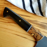 NORA#1307 - CPM M4 Chef - Spalted Maple & Black G10