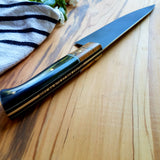 NORA#1307 - CPM M4 Chef - Spalted Maple & Black G10