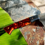 NORA # 1320 - CPM M4 8' Gyuto - Black Micarta | Copper | Kirinite