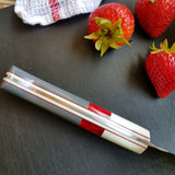 NORA # 1316 - CPM M4 8.5' Chef - Red | Gray | White