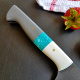 NORA # 1317 - CPM M4 8.5' Chef - Teal | Gray | White