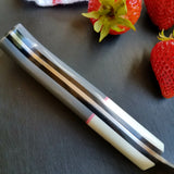 NORA # 1319 - CPM M4 8' Gyuto - Pink | Gray | White
