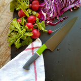 NORA # 1321- CPM M4 8' Gyuto - Green | Gray | White