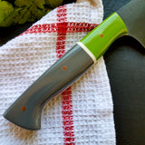 NORA # 1321- CPM M4 8' Gyuto - Green | Gray | White