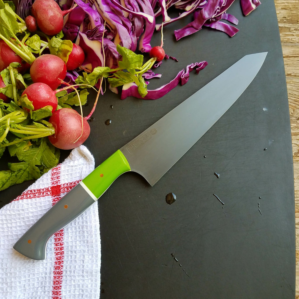 NORA # 1321- CPM M4 8' Gyuto - Green | Gray | White