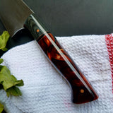 NORA # 1320 - CPM M4 8' Gyuto - Black Micarta | Copper | Kirinite