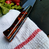 NORA # 1320 - CPM M4 8' Gyuto - Black Micarta | Copper | Kirinite