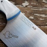 NORA #1421- 7.5' AEB-L Santoku - Heartbreaker