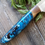 NORA #1485 - 3.5' Paring - Witte Teal Shokwood