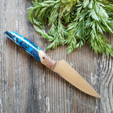 NORA #1485 - 3.5' Paring - Witte Teal Shokwood