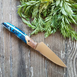 NORA #1485 - 3.5' Paring - Witte Teal Shokwood