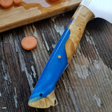 NORA #1481- 7.5' AEB-L Santoku - Blue Sea Shokwood