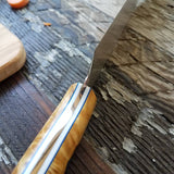 NORA #1481- 7.5' AEB-L Santoku - Blue Sea Shokwood