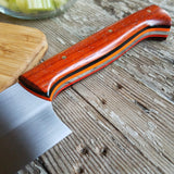 NORA #1519 - 7.5" Chef - 01 Carbon Steel - HARD USE - Padauk