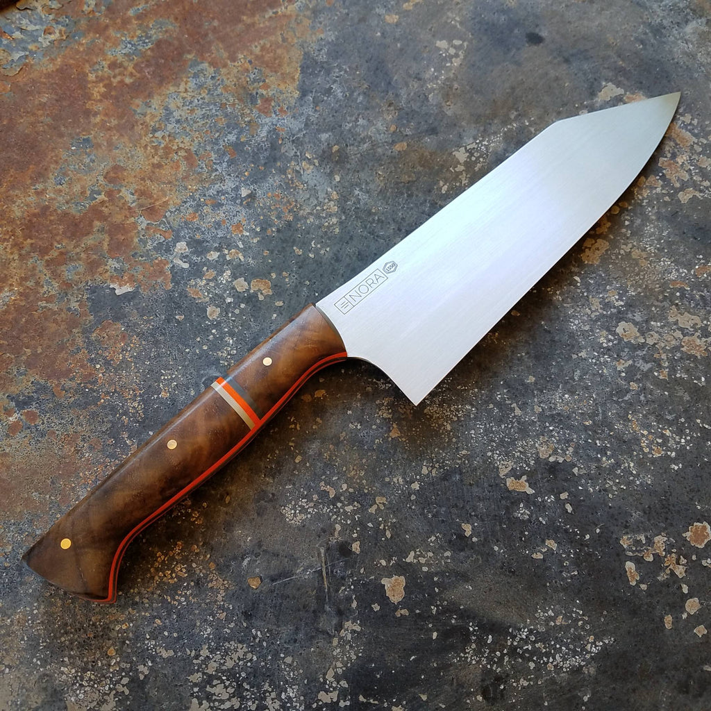 NORA #1550 - 7.5 Kiritsuke - Walnut & Stripes