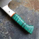 BF2019 - NORA #1600 - 7.5 Kiritsuke - White G10 & Teal Maple
