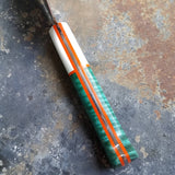 BF2019 - NORA #1600 - 7.5 Kiritsuke - White G10 & Teal Maple