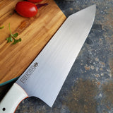 BF2019 - NORA #1600 - 7.5 Kiritsuke - White G10 & Teal Maple