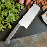 BF2019 - NORA #1607 - 6.5" Nakiri - Charcoal Gray & Orange G10