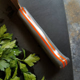 BF2019 - NORA #1607 - 6.5" Nakiri - Charcoal Gray & Orange G10