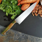 BF2019 - NORA #1611 - 8.5" Chef Knife - Dyed Redwood