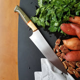 BF2019 - NORA #1614 - 8.5" Chef Knife - OD Green & Olivewood
