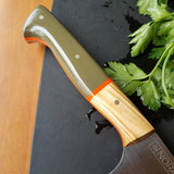 BF2019 - NORA #1614 - 8.5" Chef Knife - OD Green & Olivewood