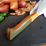 BF2019 - NORA #1614 - 8.5" Chef Knife - OD Green & Olivewood