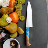 NORA #1618 - 8.5 Inch Chef - Glacial Blue Shokwood