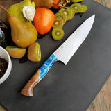NORA #1618 - 8.5 Inch Chef - Glacial Blue Shokwood
