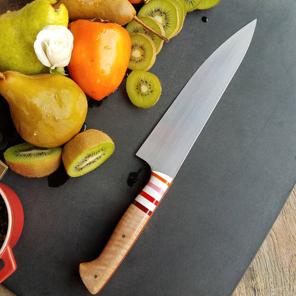 NORA #1615 - 8.5 Inch Chef - Candy Cane 2 – Nora Knives