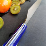 NORA #1620 - 7.5 Kiritsuke - Blue Kirinite and Stripe