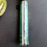 NORA #1616 - 10 Inch Kiritsuke - Teal Blue Fiddleback Maple