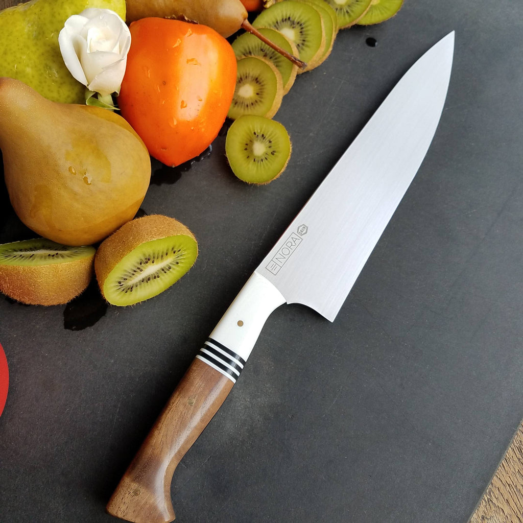 NORA #1619 - 8.5 Inch Chef - Black | White | Walnut
