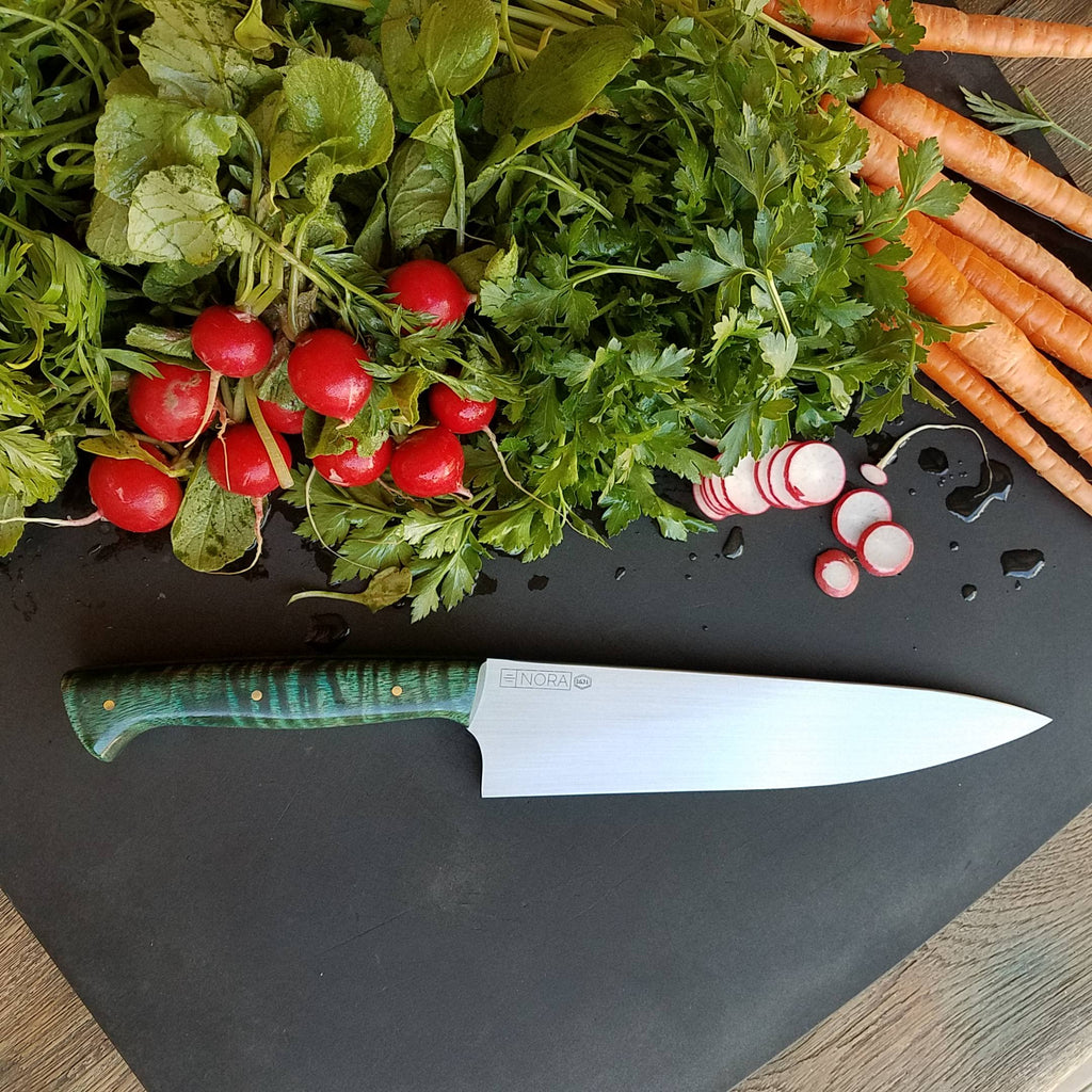 NORA #1631 - 8.5 Inch Chef - Dyed Mango Wood