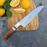 NORA #1639 -7.5 Inch Santoku - O1 Carbon Steel - Love Letter