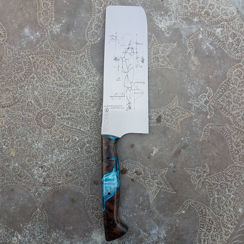 NORA #1641 - O1 Carbon Steel - 6.5 Inch Nakiri - Weird Science