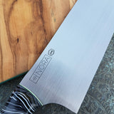 NORA #1640  - 8.5 Inch Chef - O1 Carbon Steel - Black & White