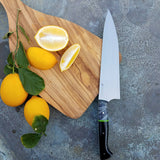 NORA #1640 - 8.5 Inch Chef - O1 Carbon Steel - Black & White