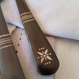 'Lapland Forest' Flatware - Stainless Steel Black PVD Flatware