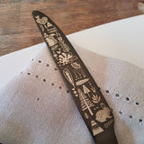 'Lapland Forest' Flatware - Stainless Steel Black PVD Flatware