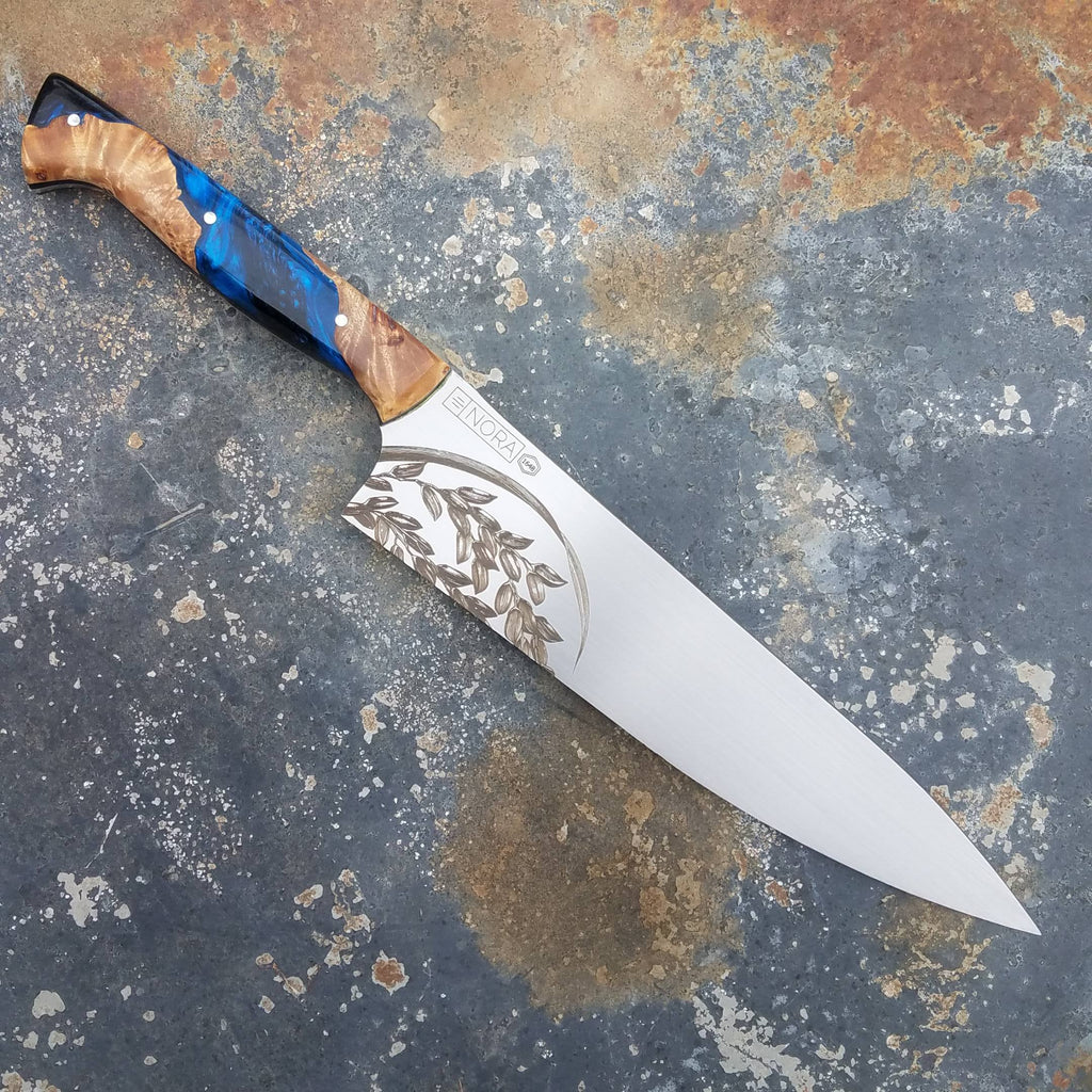NORA - 8.5 Inch AEB-L Stainless Steel Chef Knife - Talk Does Not Cook Rice