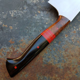 NORA #1689 - 10" AEB-L Kiritsuke - Red | Black | Ironwood