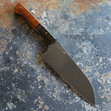 2021 - NORA #1695 - CPM-M4 Compact Santoku Arizona Ironwood | Black G 10 | Copper