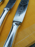 Custom Engraved 'Full Moons' Vintage Flatware Set - Silver Plated